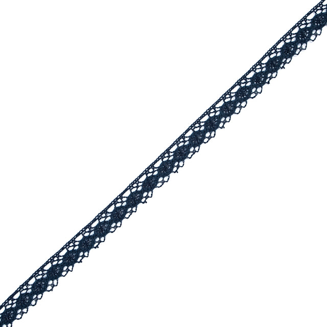 Navy European Crochet Trim - 0.75