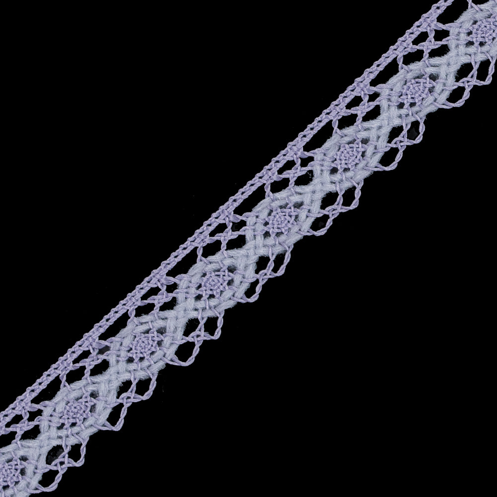 Lavender European Crochet Trim - 0.75" Detail