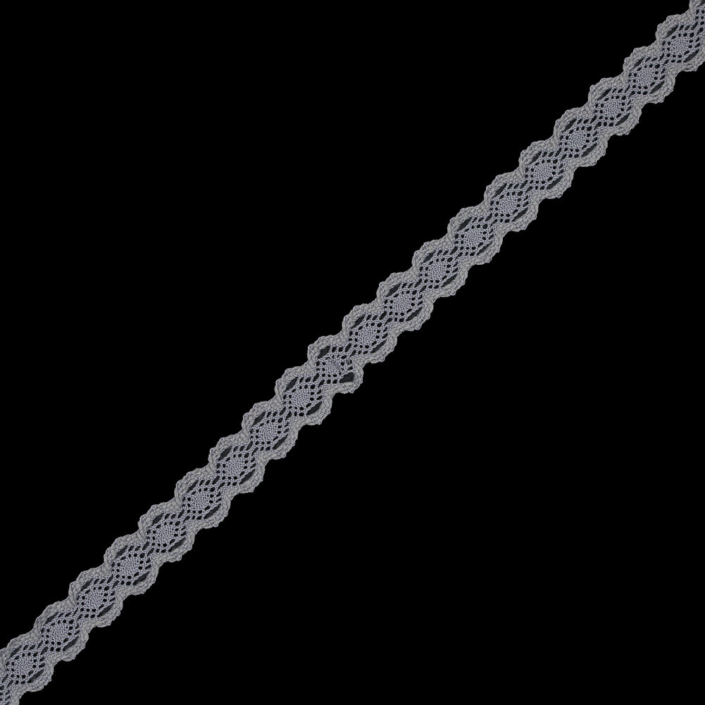 Silver European Crochet Trim - 0.875"