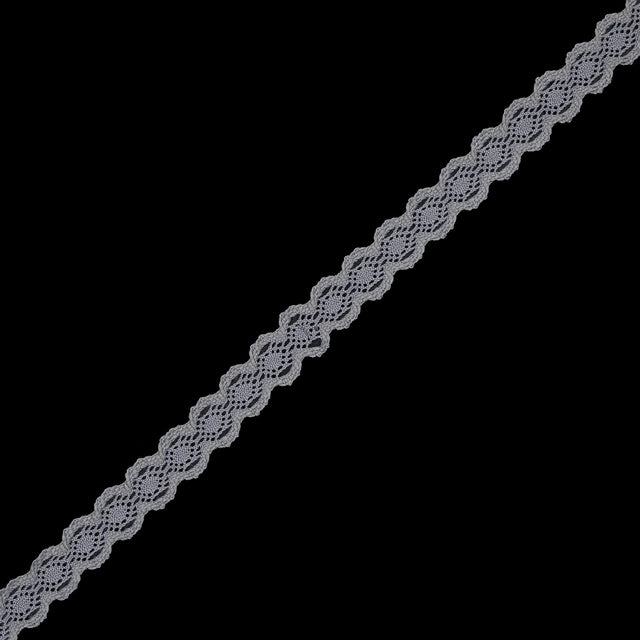 Silver European Crochet Trim - 0.875"