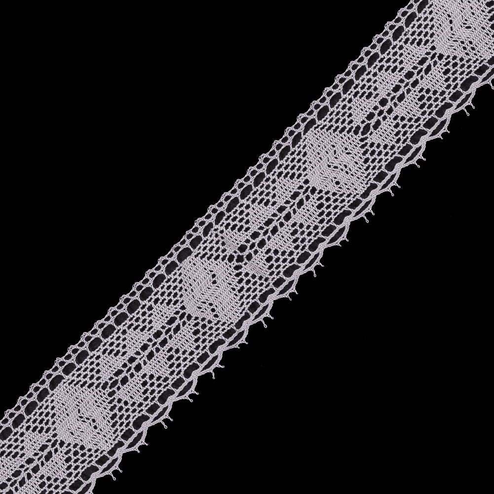 Light Pink European Cotton Crochet Lace Trim - 0.875 - Detail