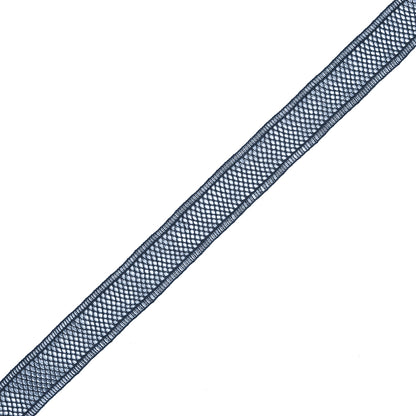 Navy European Cotton Crochet Trim - 1
