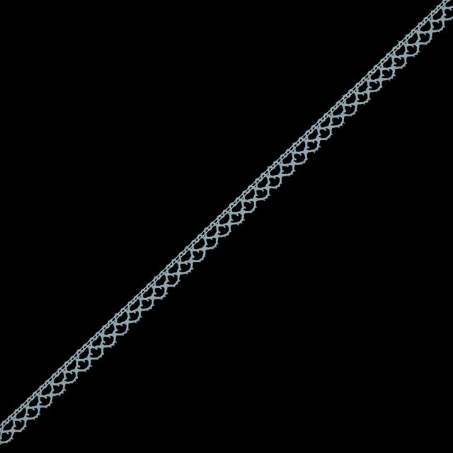 Light Blue European Cotton Crochet Trim - 0.375