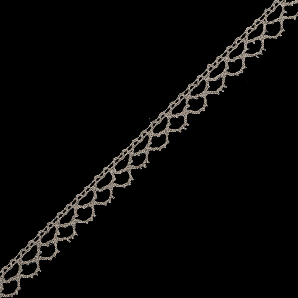 Light Beige European Cotton Crochet Trim - 0.375 - Detail