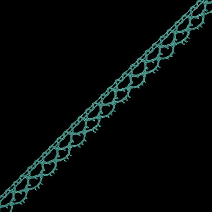 Seafoam European Cotton Crochet Trim - 0.375 - Detail