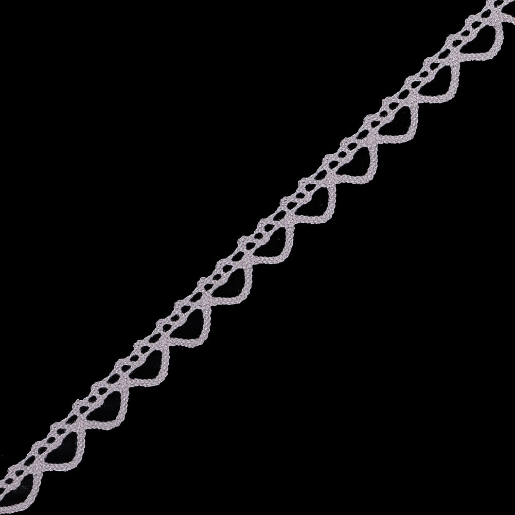 Light Pink European Cotton Crochet Trim - 0.375 - Detail
