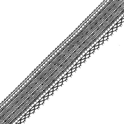 Black European Crochet Lace Trim - 1 - Detail