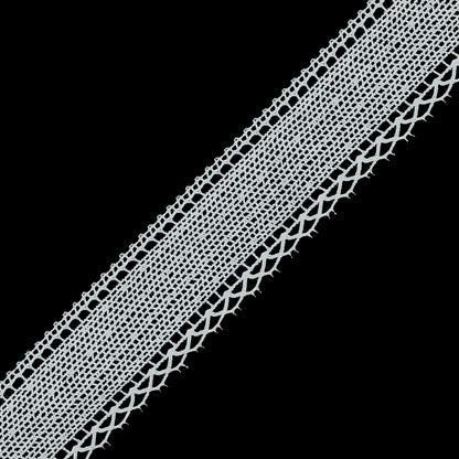 Off-White European Crochet Lace Trim - 1" Detail