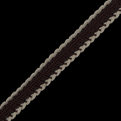 Brown and Beige European Crochet Trim - 0.5 - Detail