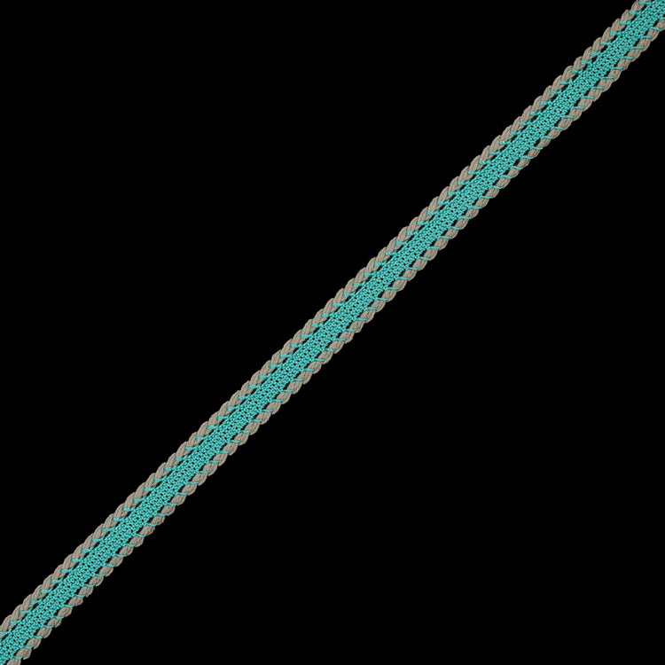 template--26688905969737__main-Teal and Beige European Crochet Trim - 0.5"