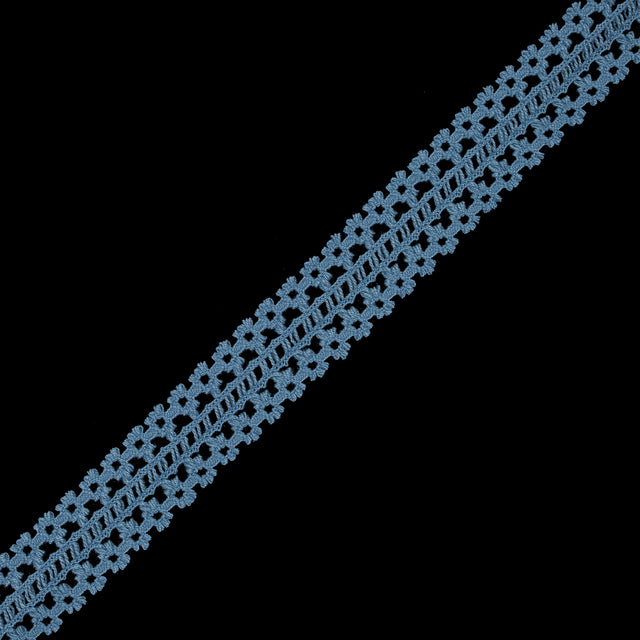 Colonial Blue European Crochet Trim - 1.5"