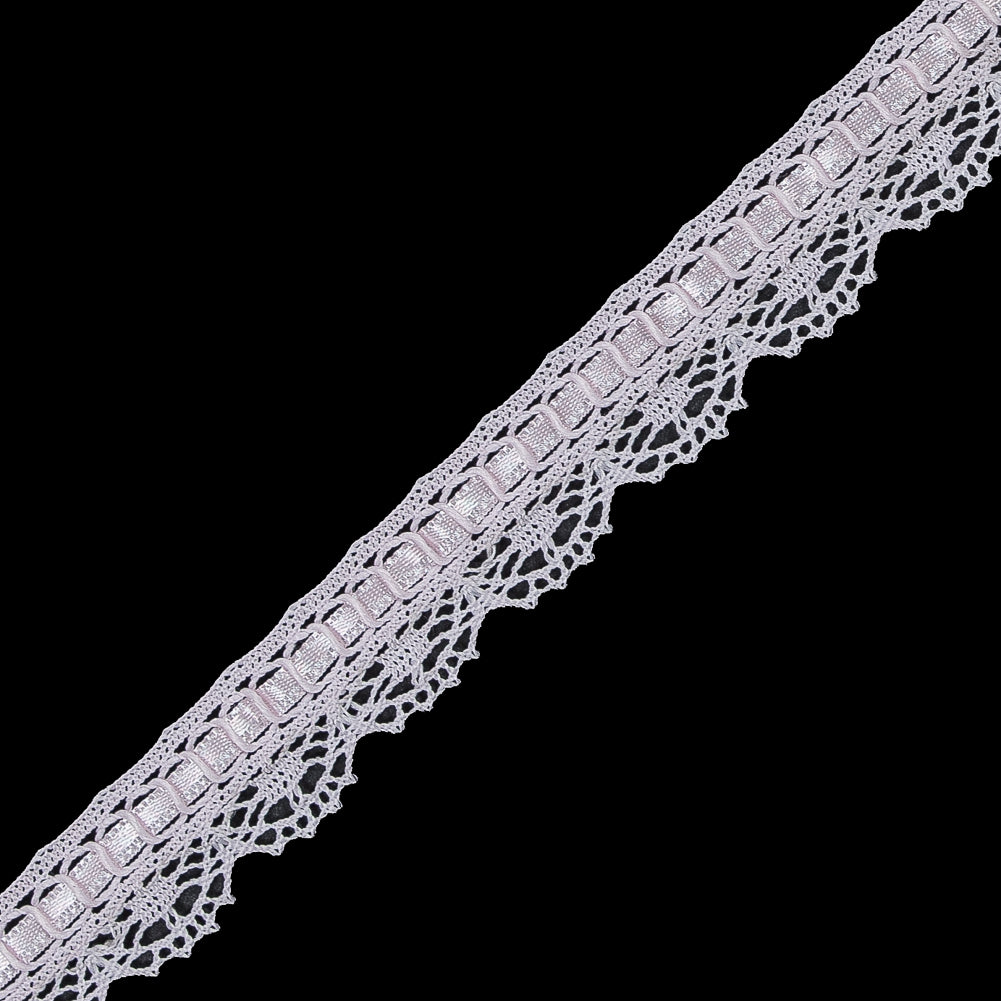 Light Pink European Crochet Trim - 0.75 - Detail