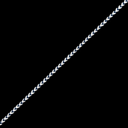Navy and White Two-Tone Braided Trim - 0.25
