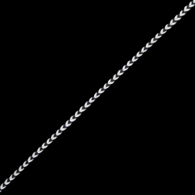 Charcoal and White Two-Tone Braided Trim - 0.25"