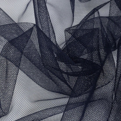 Soft Nylon Tulle - Midnight Navy - Leonardo Collection Folded