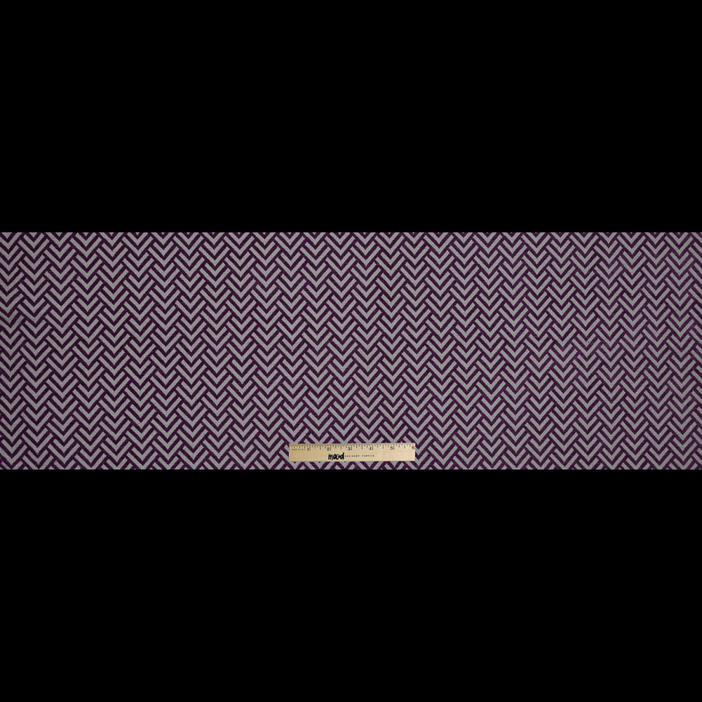 Royal Purple Chevron Upholstery Chenille - Full