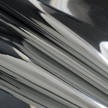 Silver Mirror Upholstery Vinyl - Folded