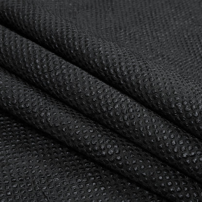 Metallic Black and Navy Diamond Quilted Brocade - Detail