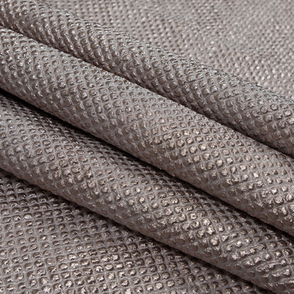 Marylin Metallic Pink Diamond Quilted Brocade Folded