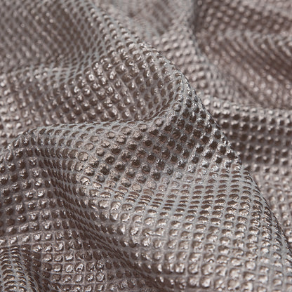 Marylin Metallic Pink Diamond Quilted Brocade Detail