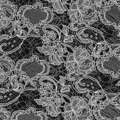 White Couture Floral Lace