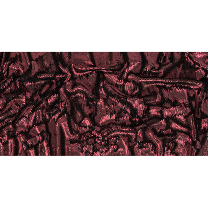 Two-Tone Vineyard Mist Paillette Sequins on Black Rayon Stretch Jersey Backing - Full