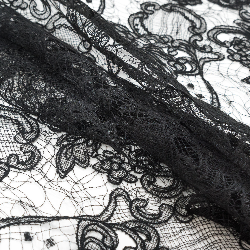 Black Couture Floral Lace - Detail