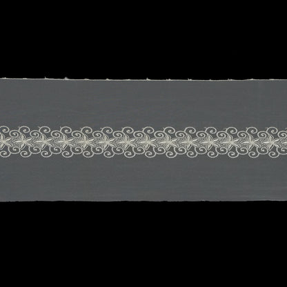 Off-White Floral Embroidered Mesh Trim