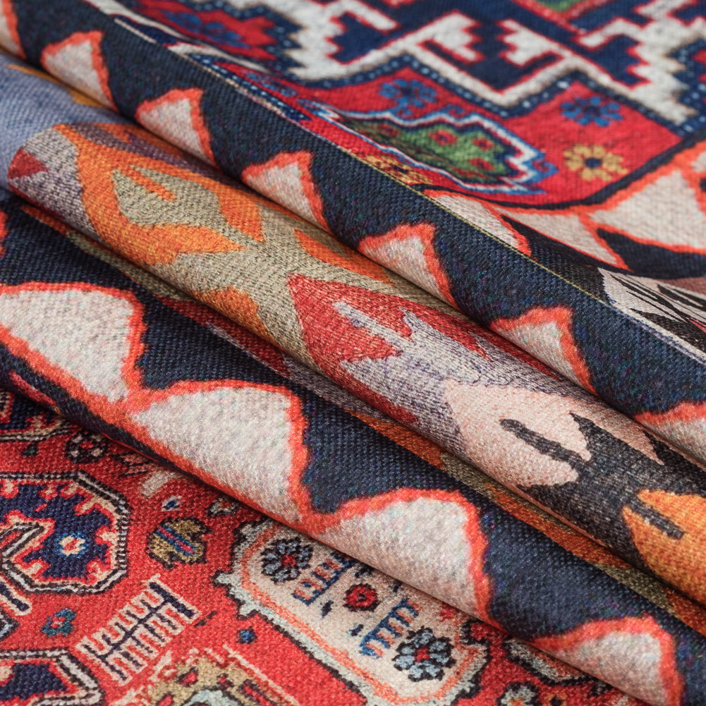 Multicolor Kilim Printed Canvas Folded