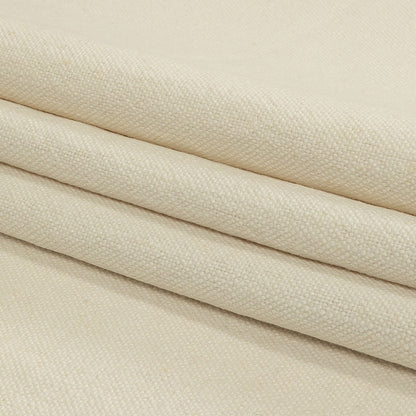 Coconut Rustic Cotton and Linen Woven - Folded