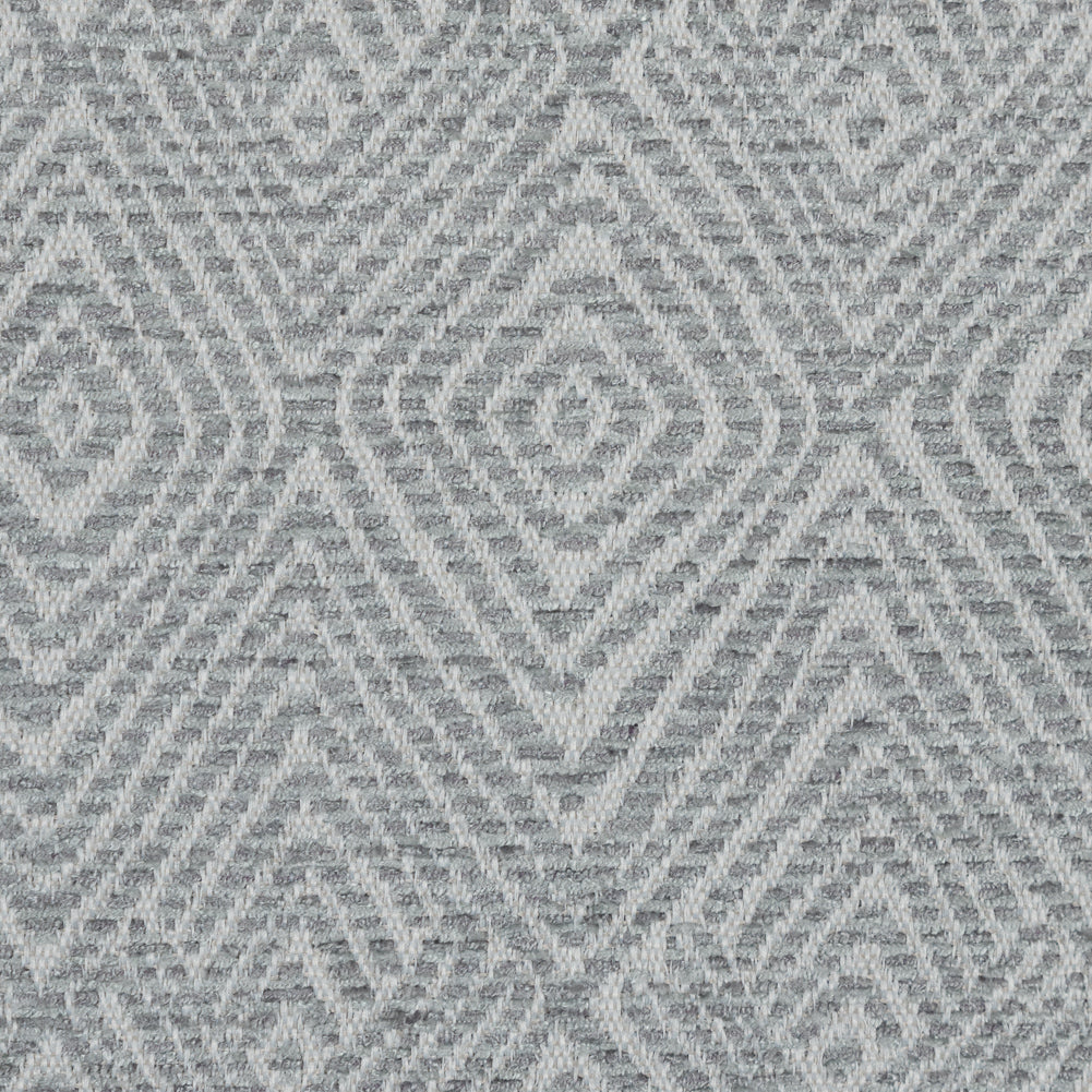 Oyster Diamond Patterned Upholstery Chenille - Detail