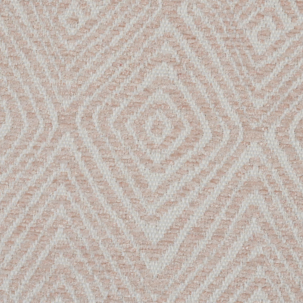 Blush Diamond Patterned Upholstery Chenille Detail