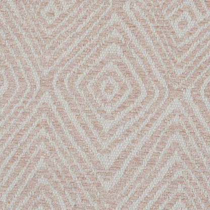 Blush Diamond Patterned Upholstery Chenille Detail
