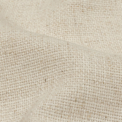 Cream Polyester Basketwoven Tweed - Detail