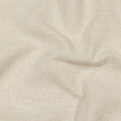 Cream Polyester Basketwoven Tweed