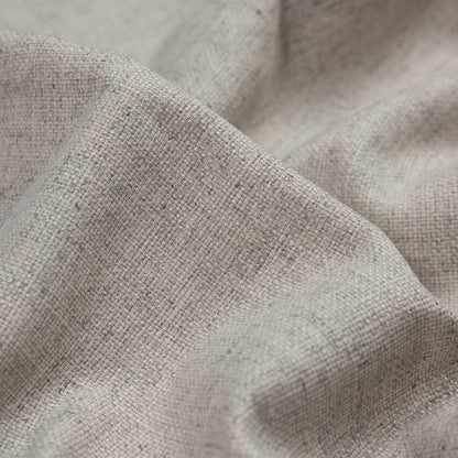 Silver and Beige Polyester Basketwoven Tweed - Detail