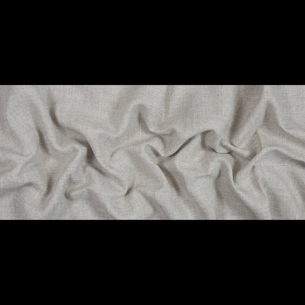 Silver and Beige Polyester Basketwoven Tweed - Full