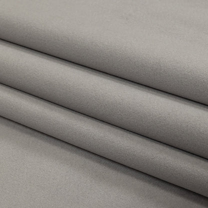 Grey Creamy Polyester Velvet Folded