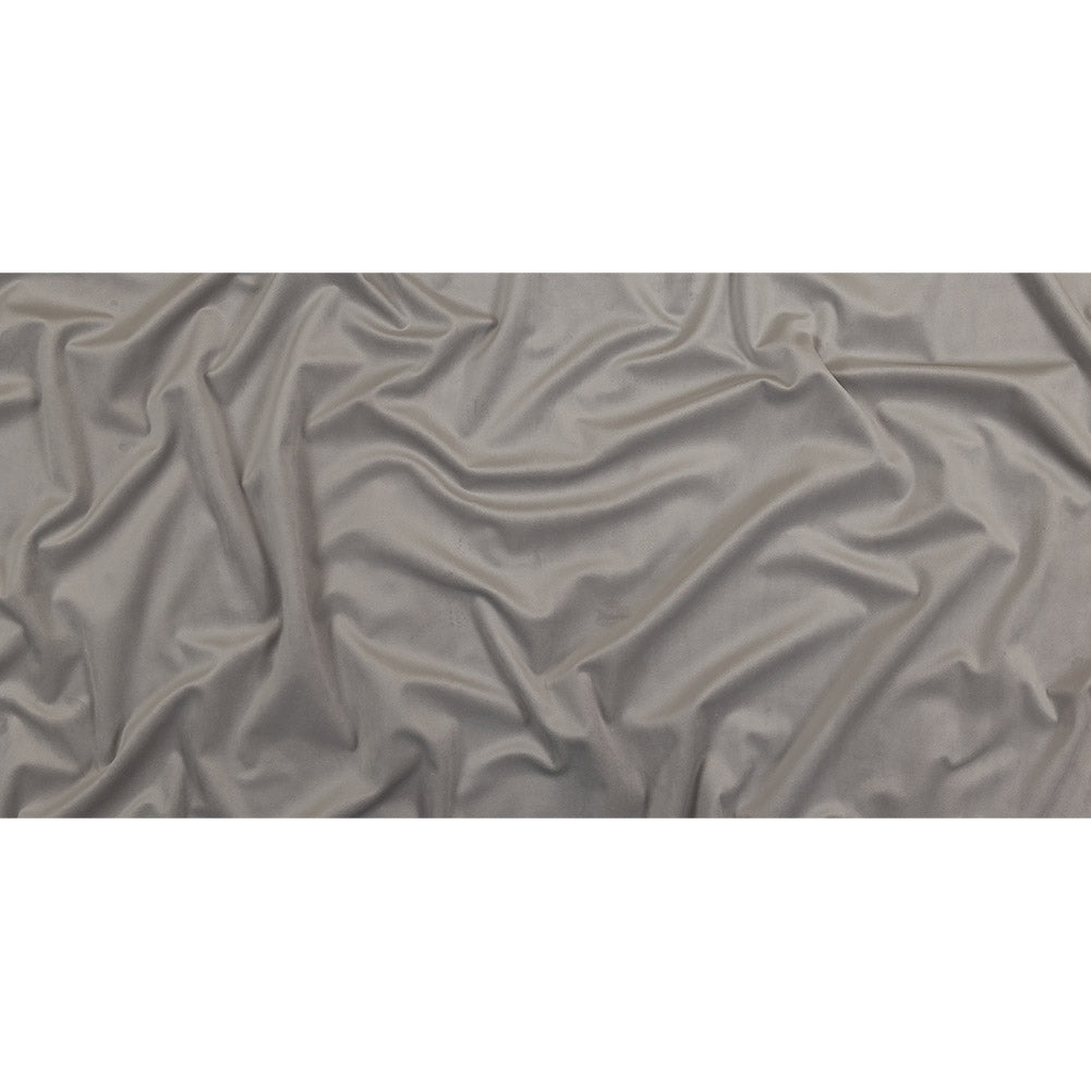 Grey Creamy Polyester Velvet Full