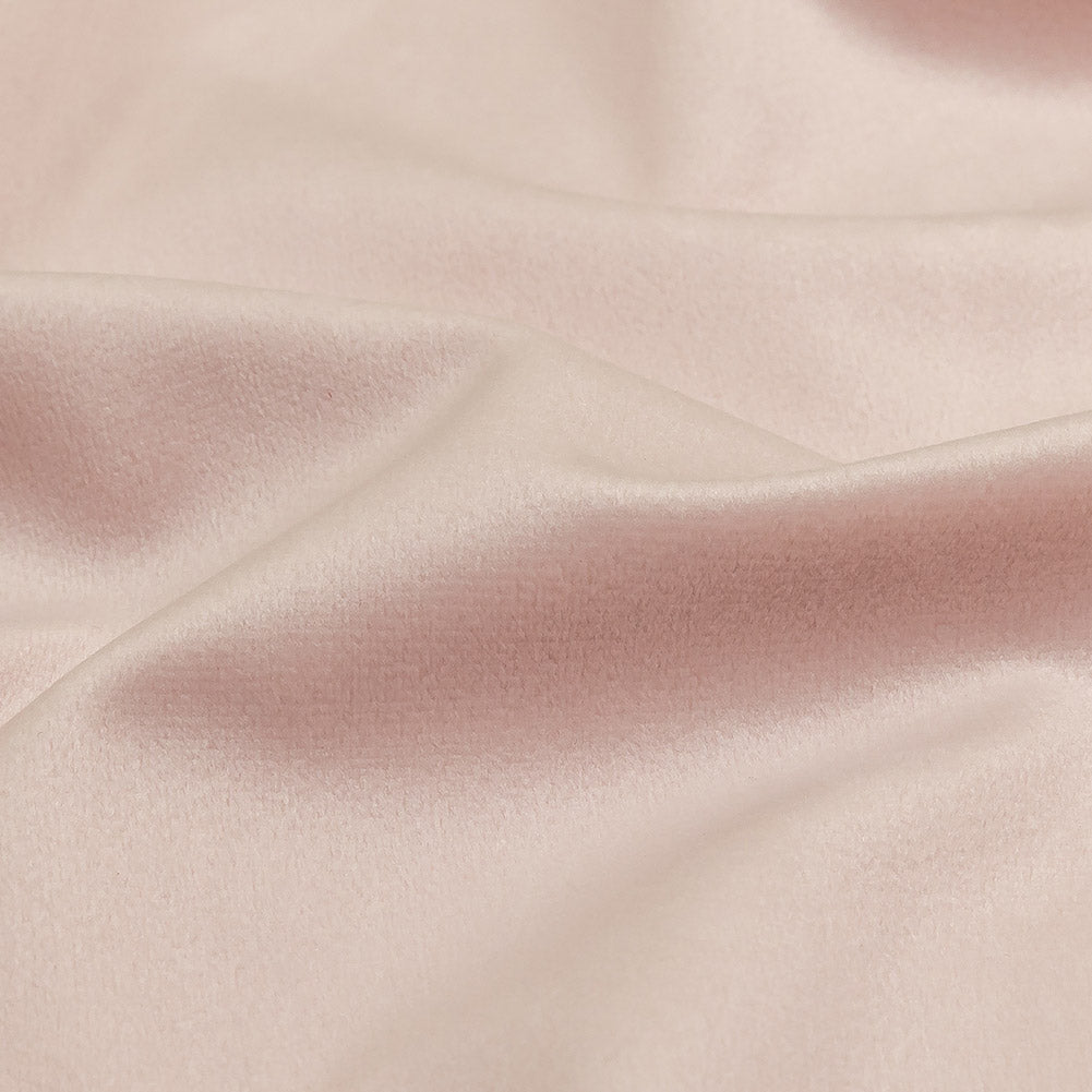 Blush Creamy Polyester Velvet - Detail