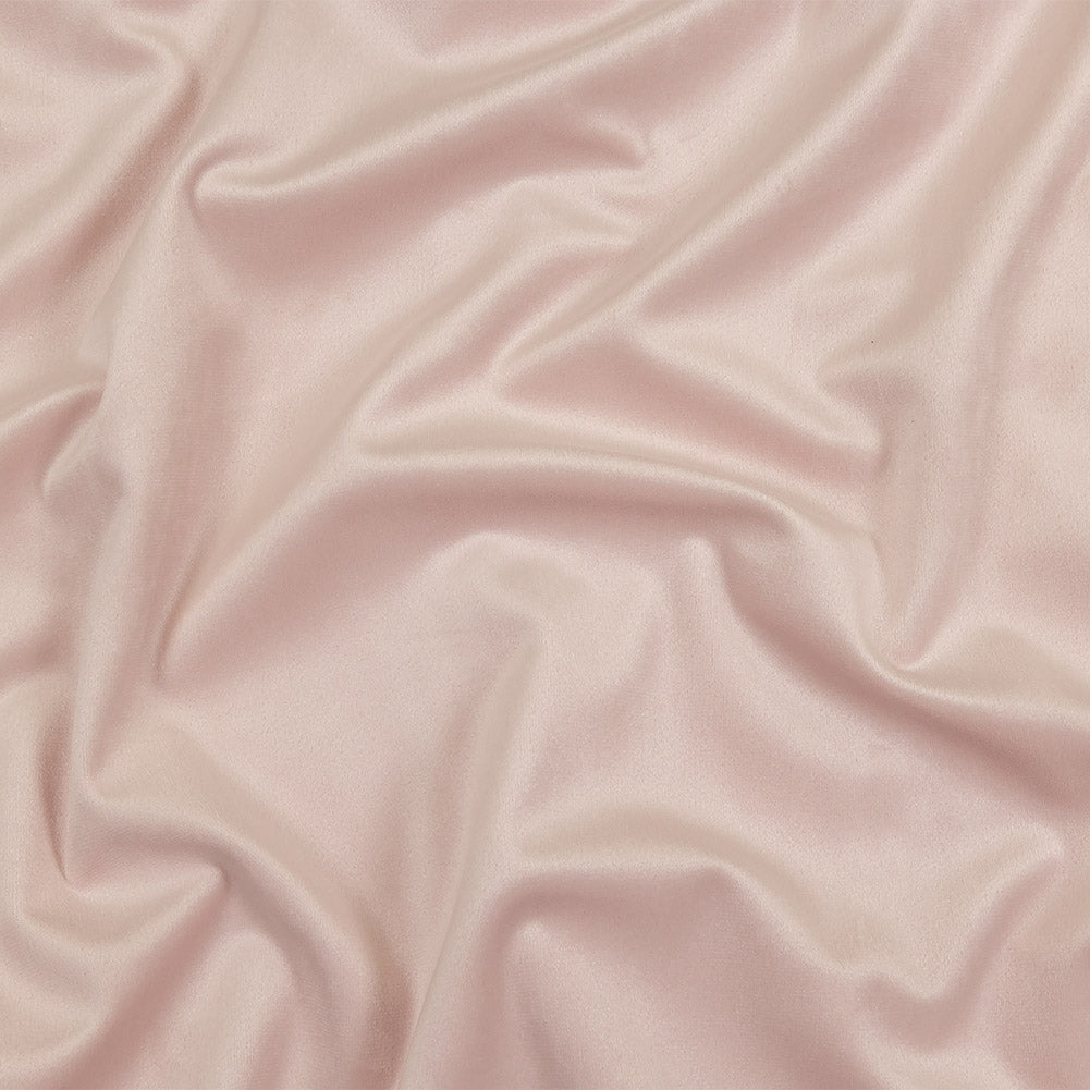 Blush Creamy Polyester Velvet