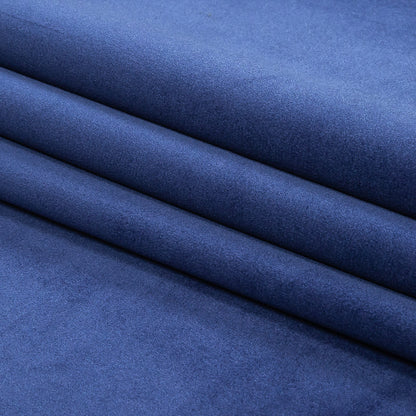 Sodalite Blue Creamy Polyester Velvet Folded