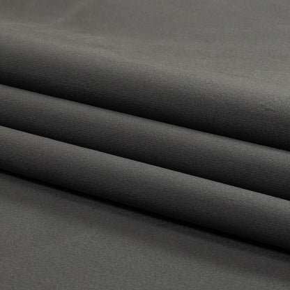 Charcoal Creamy Polyester Velvet - Folded