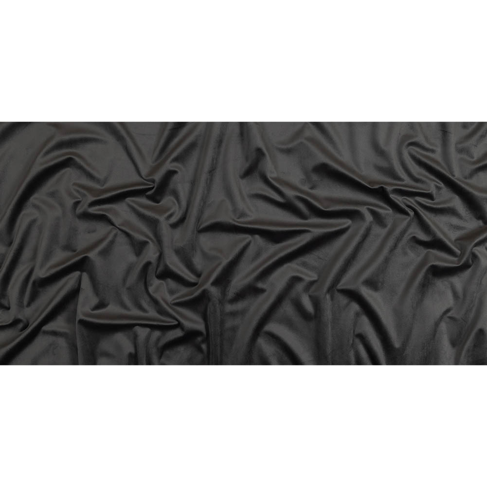 Charcoal Creamy Polyester Velvet - Full