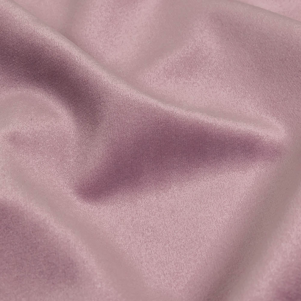 Victorian Mauve Creamy Polyester Velvet - Detail