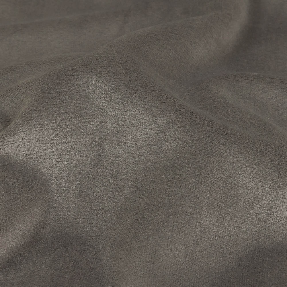 Gunmetal Creamy Polyester Velvet Detail