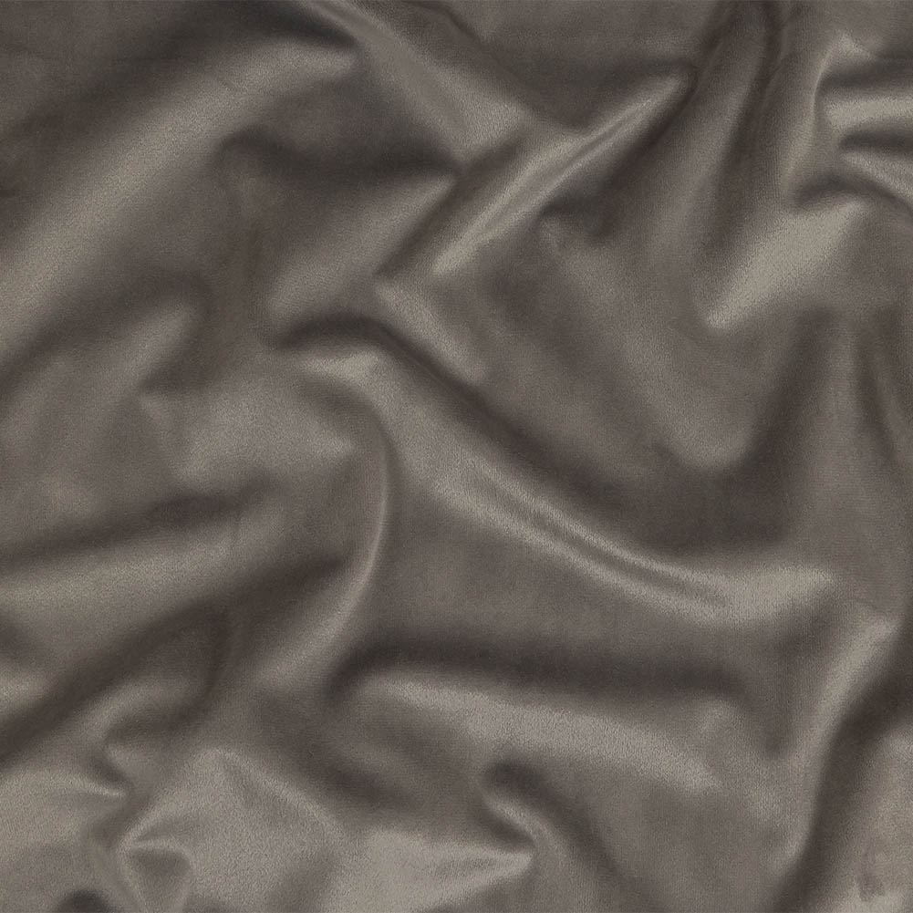 Gunmetal Creamy Polyester Velvet