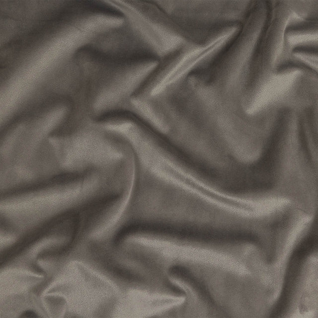 Gunmetal Creamy Polyester Velvet