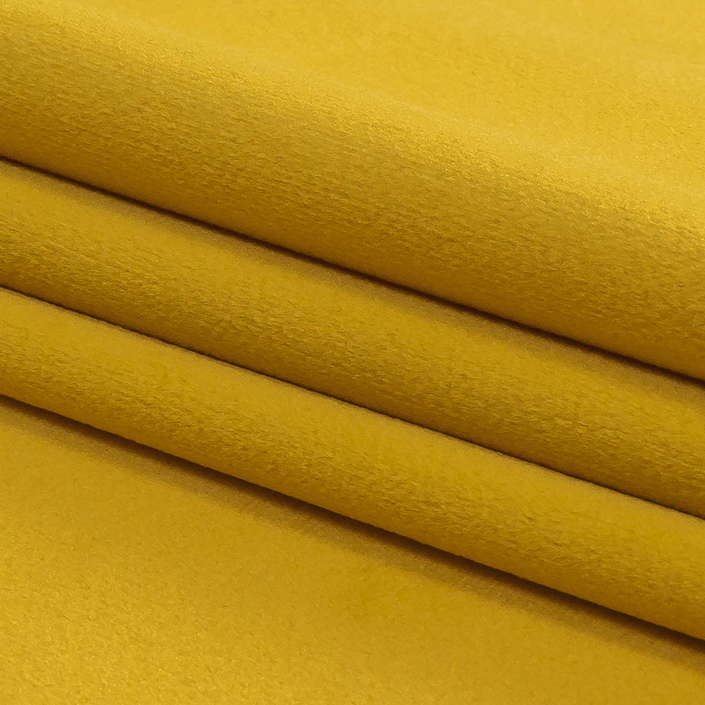 Victorian Gold Creamy Polyester Velvet - Folded