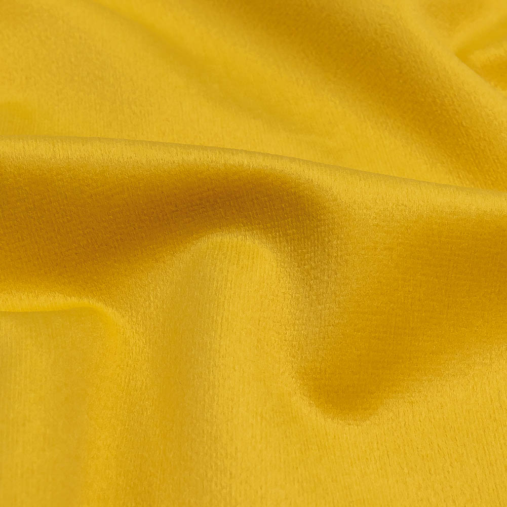Victorian Gold Creamy Polyester Velvet - Detail